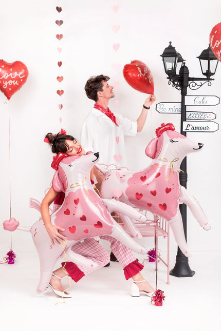 Foil balloon Poodle, 119x108 cm, mix - Partywinkel - 5904555011571