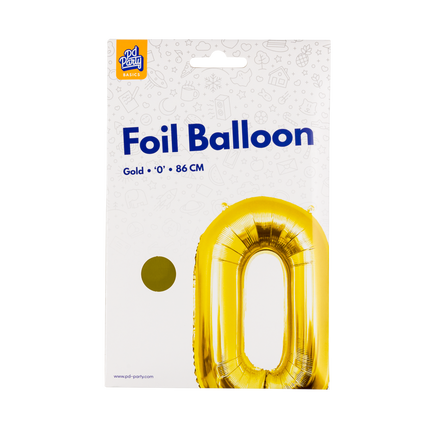 Palloncino in foil 86 cm No.0 Oro