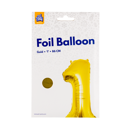 Palloncino in foil 86 cm No.1 Oro