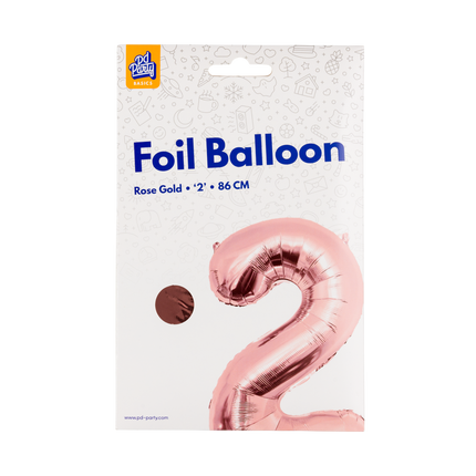 Palloncino in foil 86 cm No.2 Oro rosa