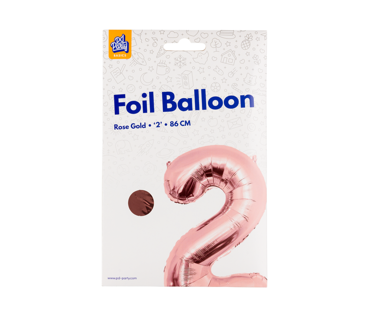 Palloncino in foil 86 cm No.2 Oro rosa