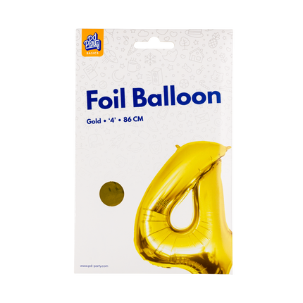 Palloncino in foil 86 cm No.4 Oro