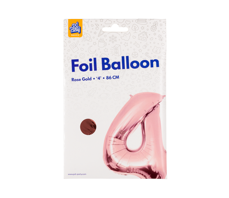 Palloncino in foil 86 cm No.4 Oro rosa