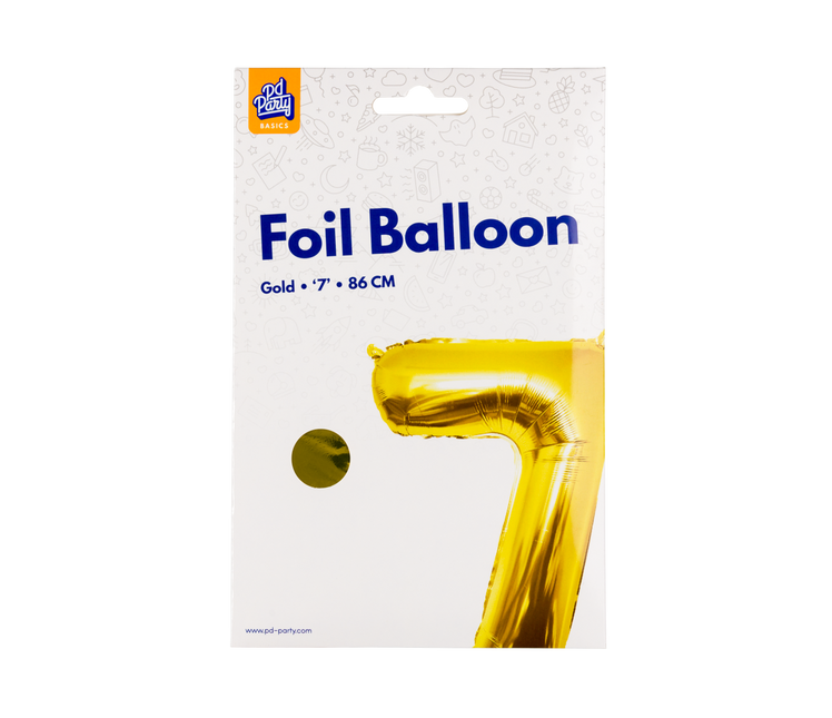 Palloncino in foil 86 cm No.7 Oro