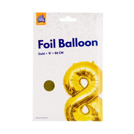 Palloncino in foil 86 cm No.8 Oro