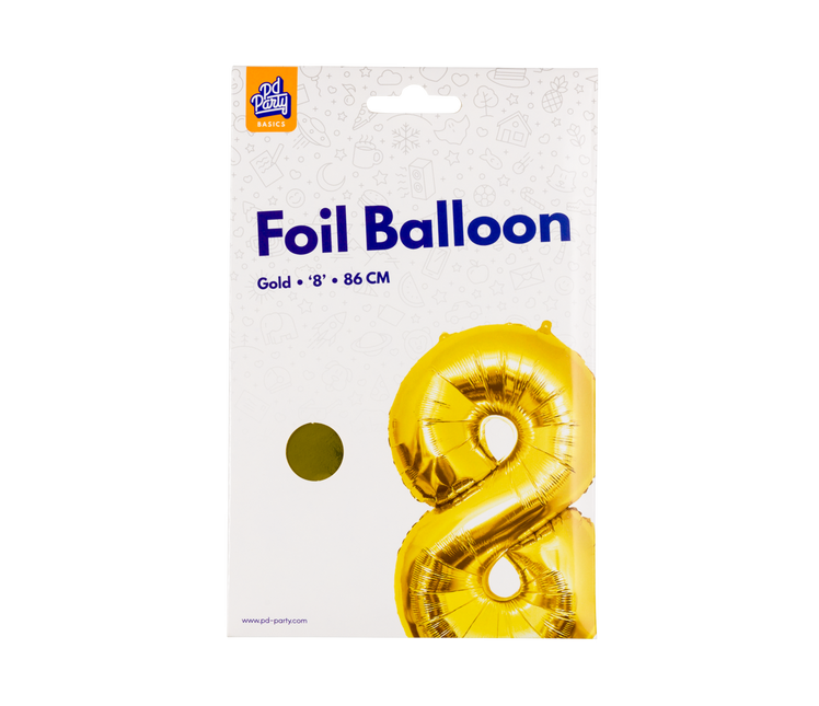 Palloncino in foil 86 cm No.8 Oro