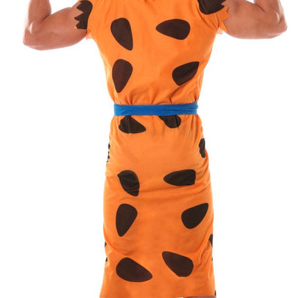 Fred Flintstone Kostuum Zwart Oranje Heren - Partywinkel - 8434077809860