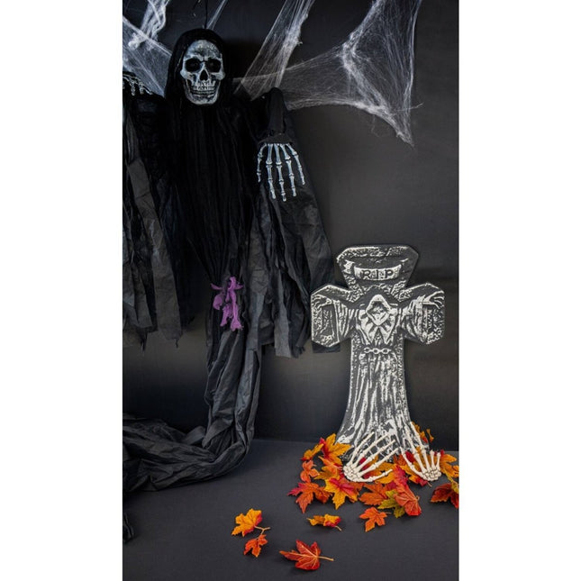 Halloween Hangdecoratie Skelet De Dood 1,8m - Partywinkel - 8714572239073