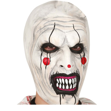 Halloween Masker Wit Clown - Partywinkel - 8434077205402