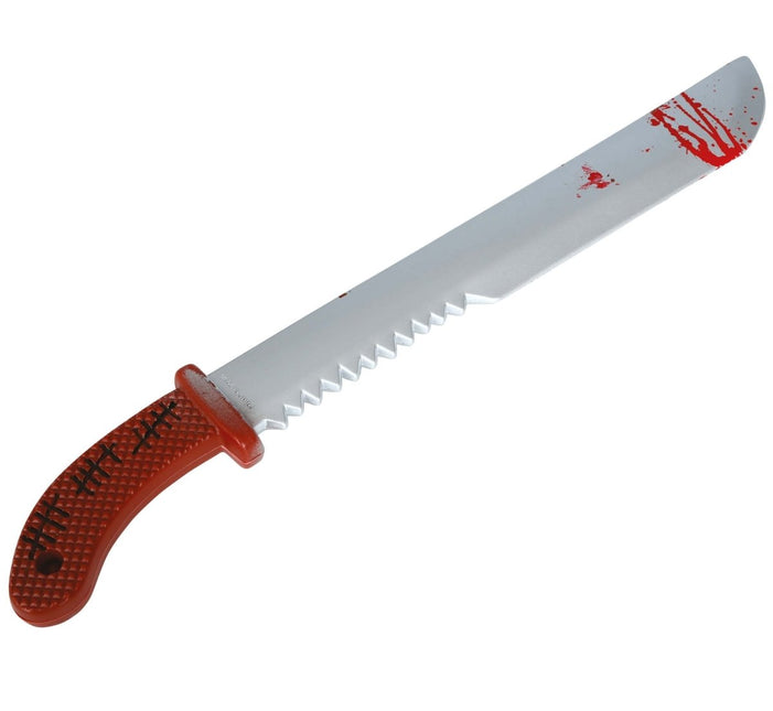 Halloween Nep Machete Met Zaag 60cm - Partywinkel - 8434077161425