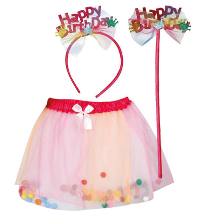 Happy Birthday Accessoireset 3 delig - Partywinkel - 8434077270707