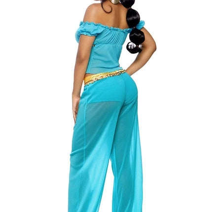 Costume da principessa Jasmine Blu Donna Leg Avenue