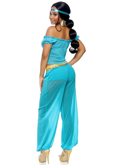 Costume da principessa Jasmine Blu Donna Leg Avenue