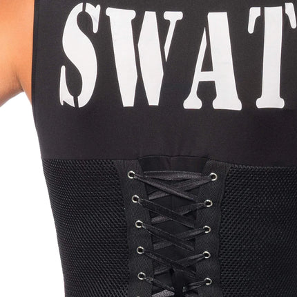 Swat Catsuit Nero Donna Leg Avenue