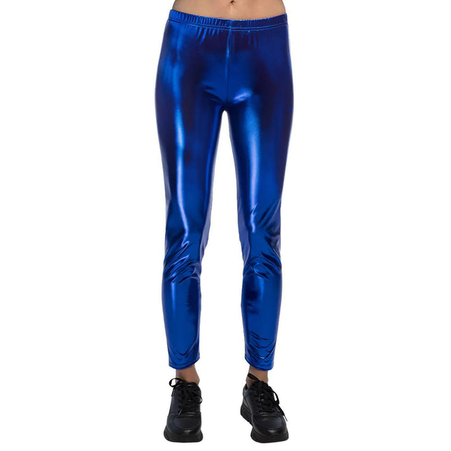 Legging Metallic Donkerblauw - Partywinkel - 8712026023742