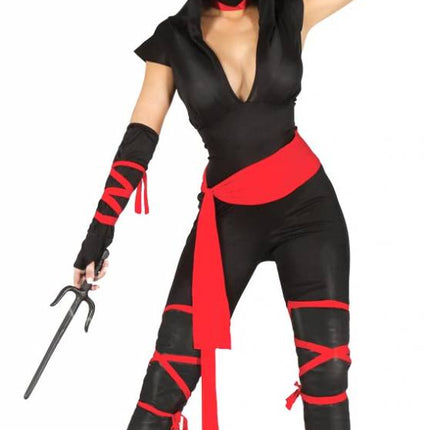 Ninja Kostuum Zwart Dames - Partywinkel - 8434077807934