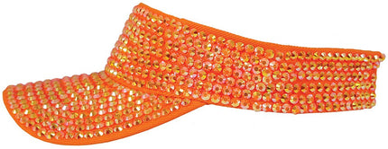 Oranje Zonneklep Steentjes - Partywinkel - 8434077138298