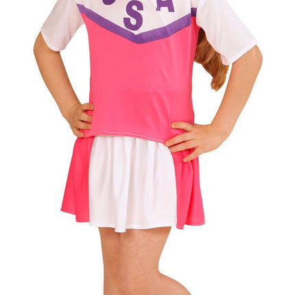 Costume da Cheerleader Rosa Bambino