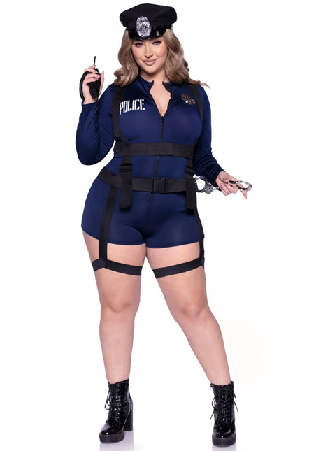 Politie Pak Dames Bodysuit Leg Avenue - Partywinkel - 714718564265