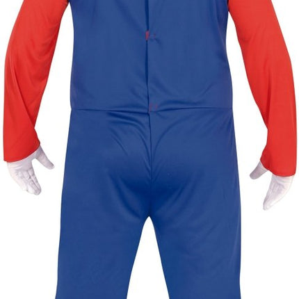 Super Mario Kostuum Rood Blauw Heren - Partywinkel - 8434077867280