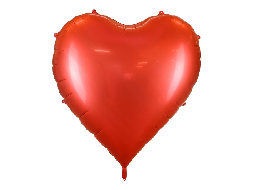 XXL foil balloon Heart, 136x129 cm, red - Partywinkel - 5904555071643