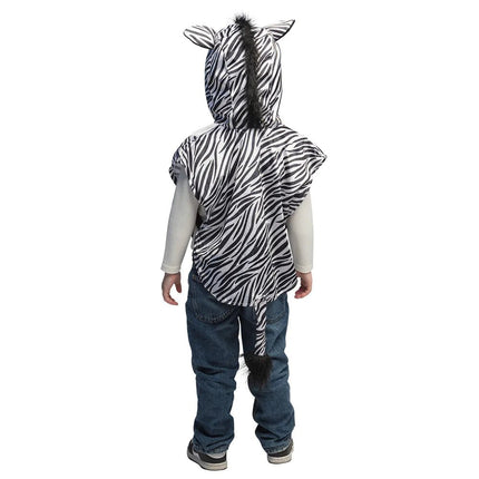 Zebra Poncho Kind - Partywinkel - 8712026884831