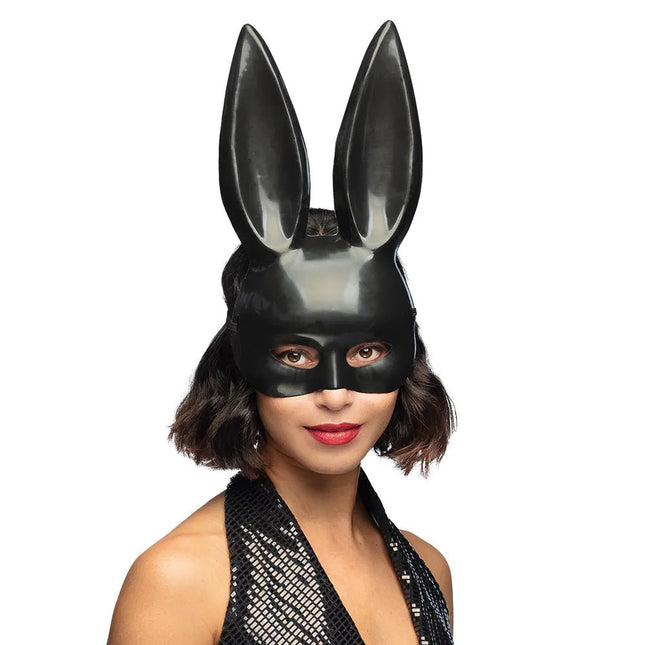 Zwarte Masker Bunny - Partywinkel - 8712026001788