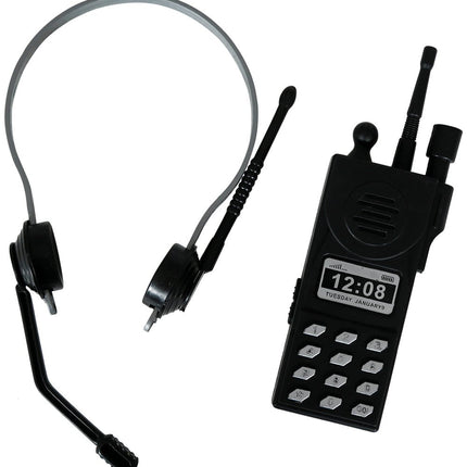 Zwarte Nep Walkie Talkie - Partywinkel - 8434077162972